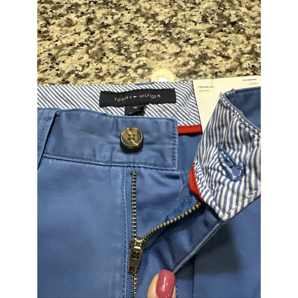 New Tommy Hilfiger Boy's Slim Size 16 Blue 100% Cotton Pants/Jeans Retail $44 - Picture 7 of 11